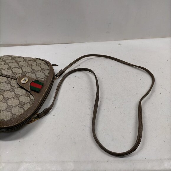 Vintage Gucci Shoulder Bag Sherry Line Brown PVC mon-318-090925 - Picture 8 of 16